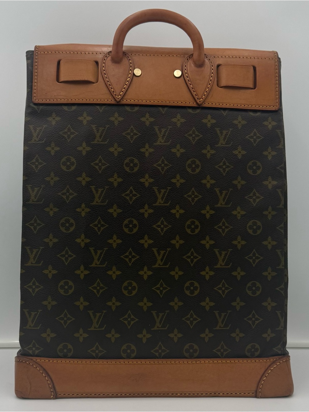 LOUIS VUITTON 1854 PARIS • STEAMER 35 BAG • Made in FRANCE - Picture 8 of 16